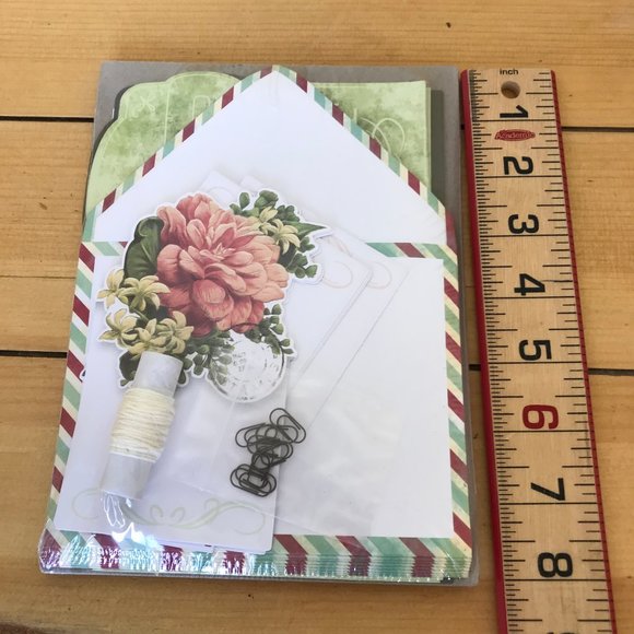 Stampin' Up Precious Parcel Card Kit Victorian Style Embossed Floral 6x8" - Picture 2 of 3
